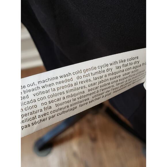 Eloquii Blazer Coat Womens Size 16 Black Notch Lapel Slit Back Double Breasted - Picture 7 of 15